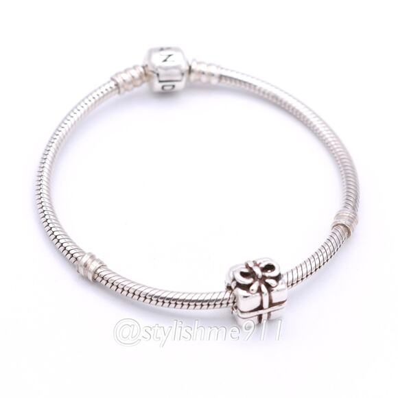 Authentic PANDORA Retired Present Charm - 790300 - Picture 5 of 9